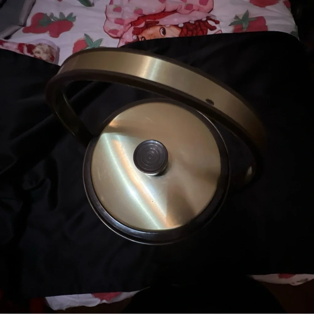 Mid Mod Ice Bucket with Brass Accents